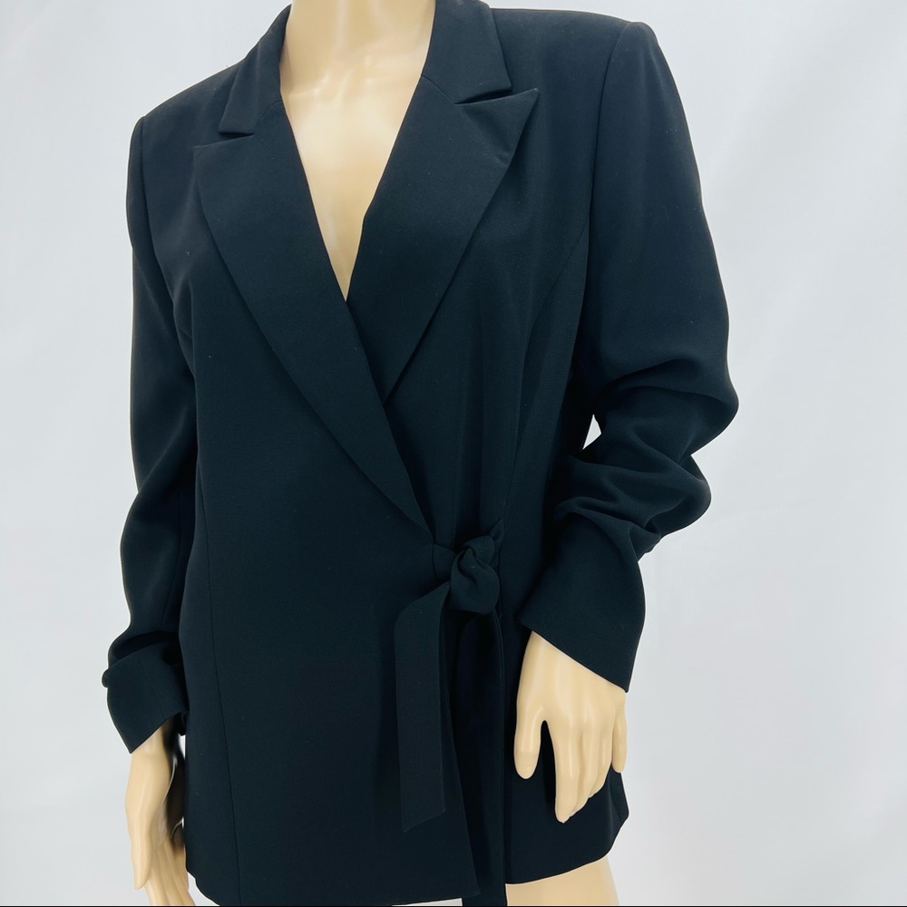 Collections for Le Suit Black Tie Waist Blazer